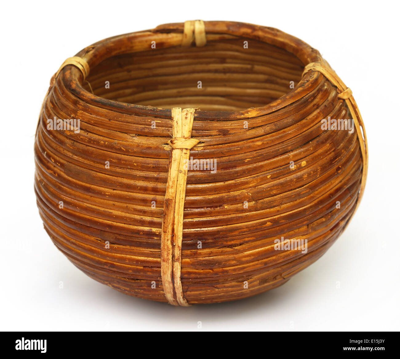 Traditional Cane Basket Of South Asia Stock Photo Alamy