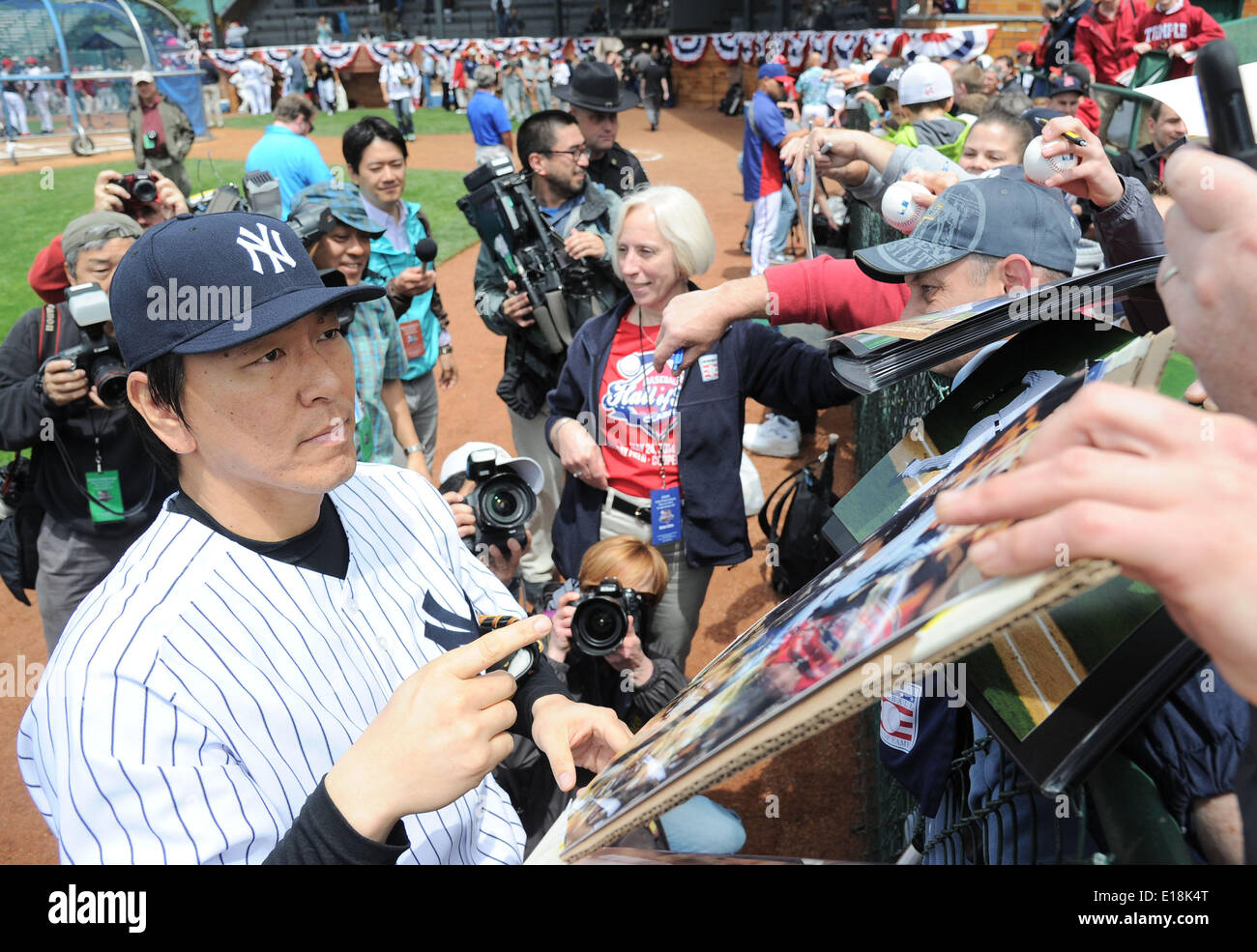 Cooperstown, New York, USA. 24th May, 2014. Hideki Matsui (Yankees