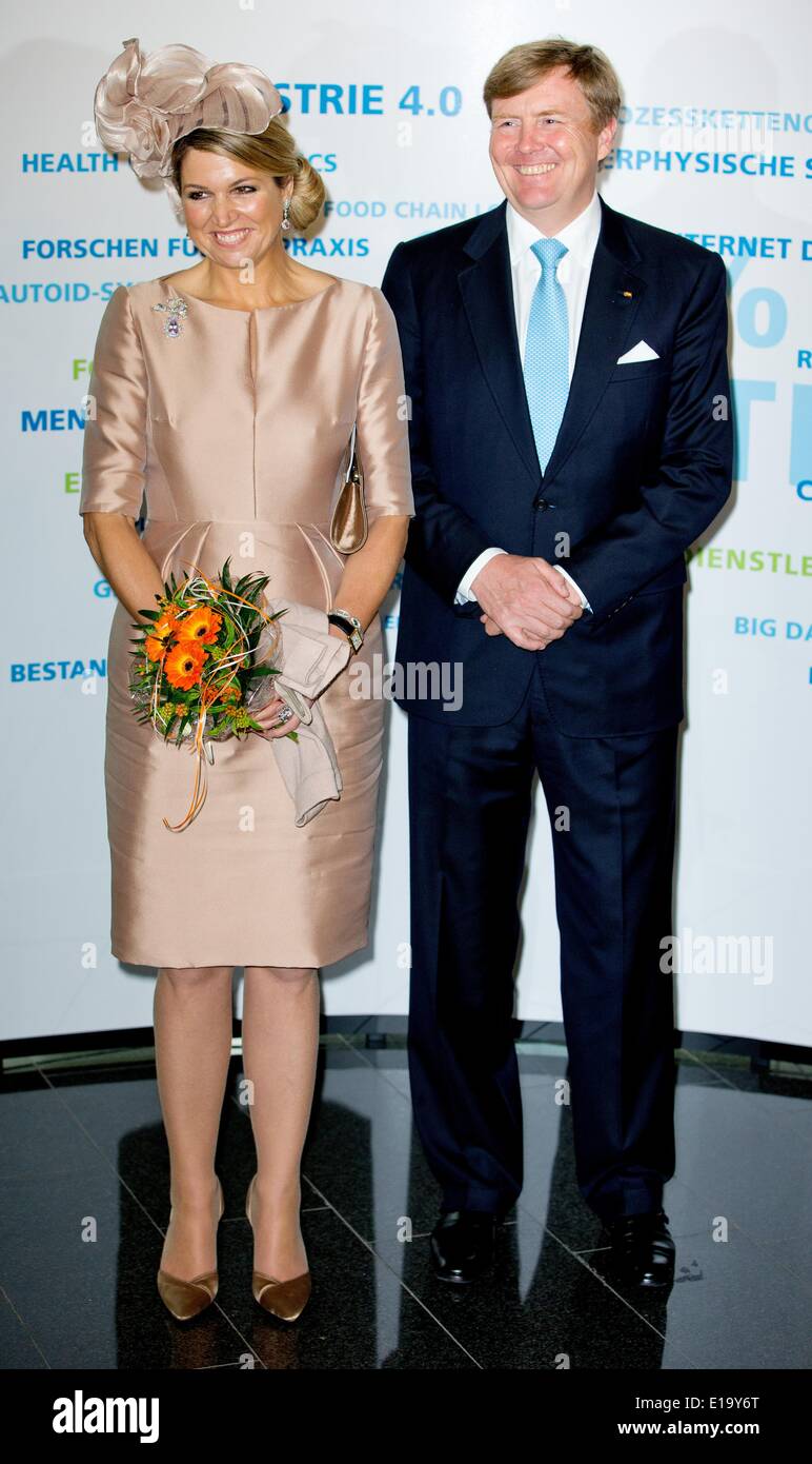 Dortmund Germany 27th May 2014 King Willem Alexander And Queen