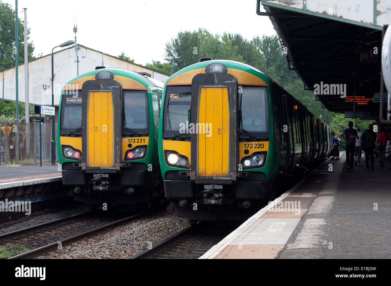 London Midland class 172 diesel trains at Stourbridge ...