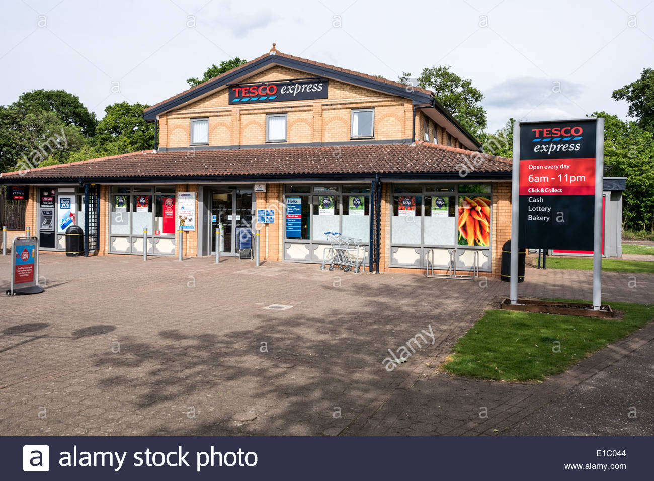 Converted pub now a Tesco Express in Orton Wistow, Peterborough Stock
