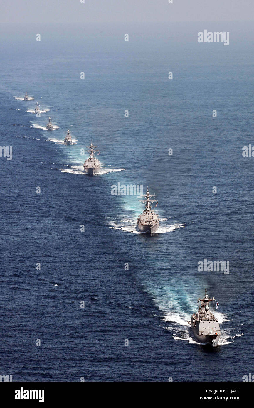 U.S. Navy ships assigned to Destroyer Squadron 15 at Naval Base Stock