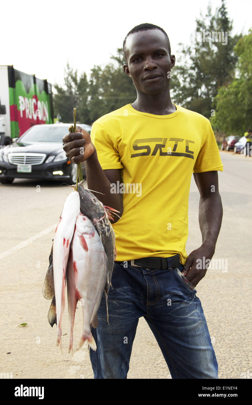 Abuja, Nigeria. 7st June, 2014. an cat fish is most of the foods that