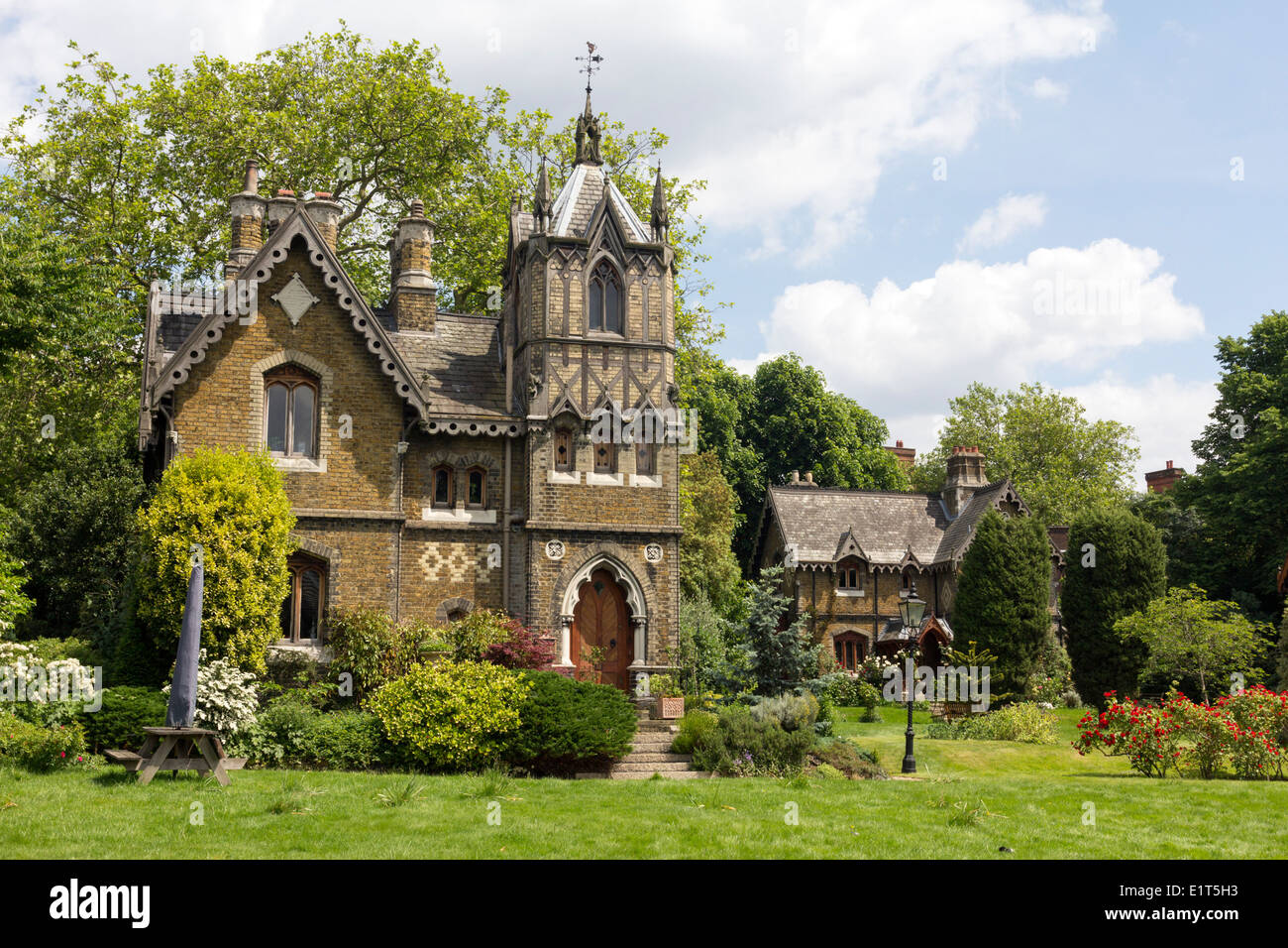 Victorian Gothic House holly village - victorian gothic cottages - highgate - camden Victorian Gothic House holly village - victorian gothic cottages - highgate - camden