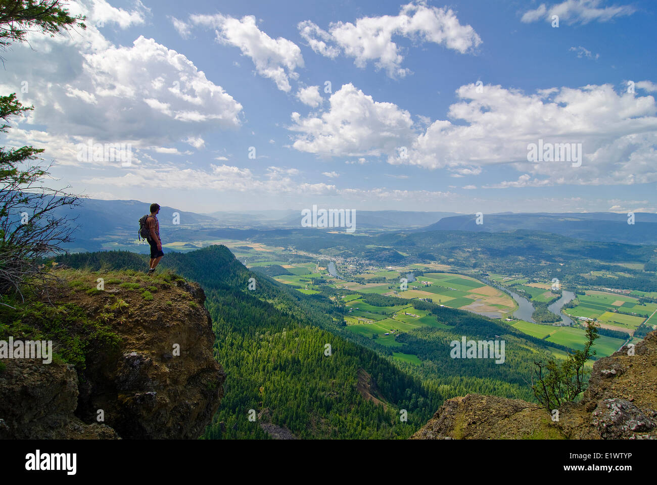 Enderby Cliffs, Enderby, British Columbia, Canada. MR012 Stock Photo