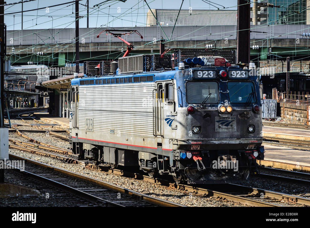 Amtrak AEM7 No 923, Union Station, Washington, DC Stock