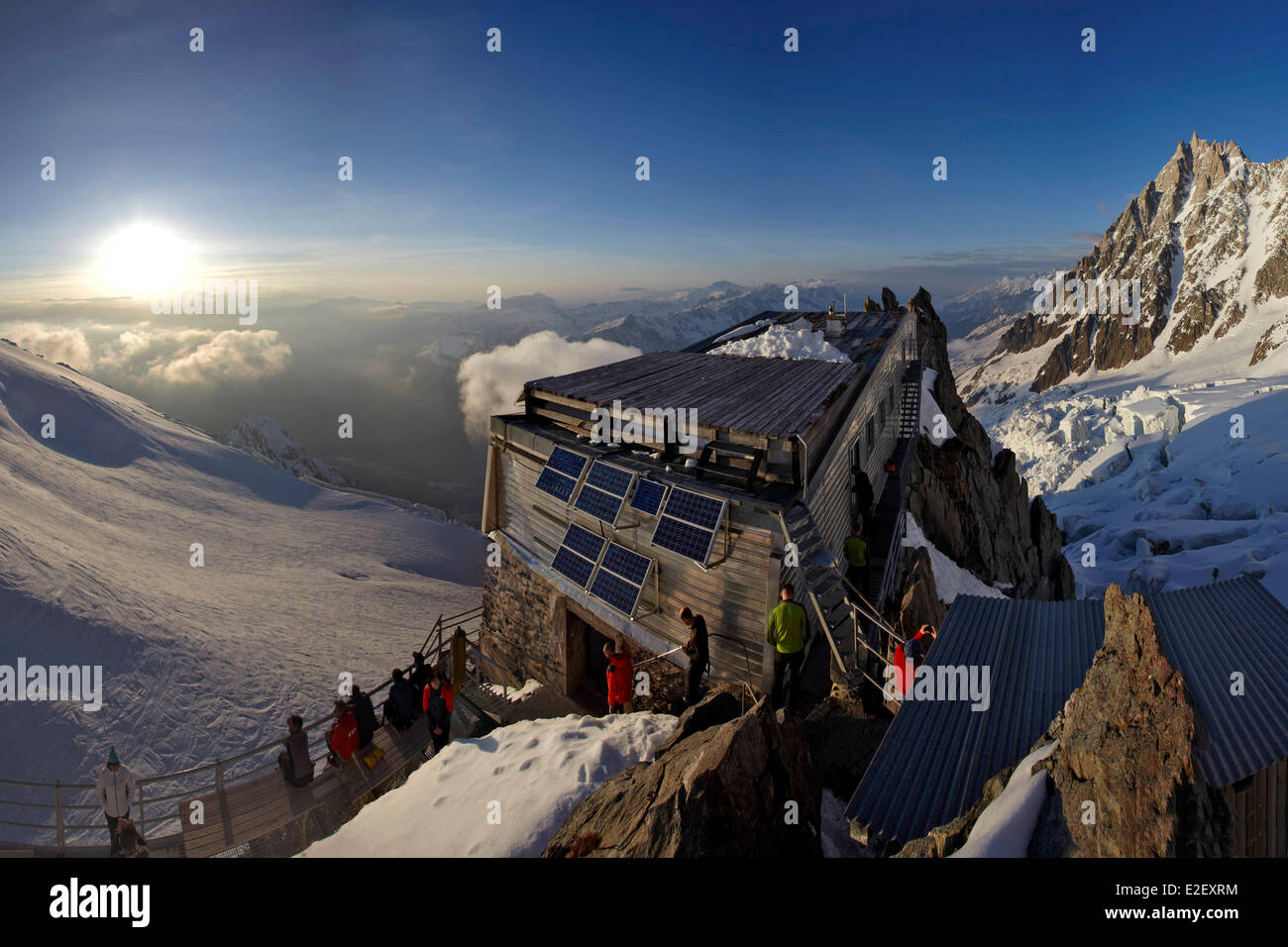 France, Haute Savoie, Chamonix Mont Blanc, the Grands Mulets refuge