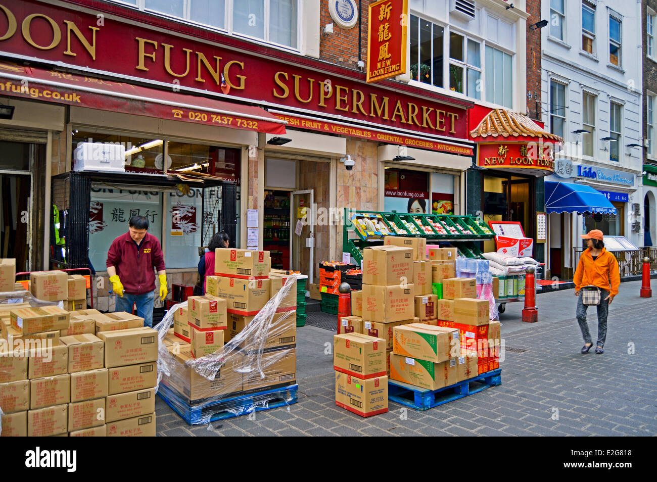Loon Fung Supermarket, Chinatown, West End, City of Westminster Stock Photo, Royalty Free Image
