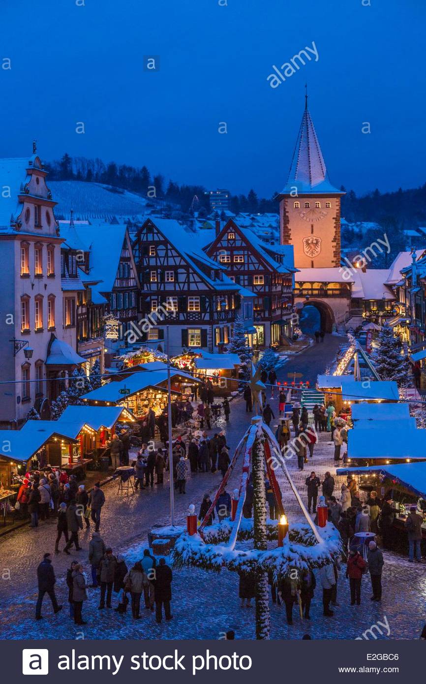 Germany Baden Wurrtemberg Black Forest Gengenbach Christmas market on Stock Photo: 70430982 - Alamy