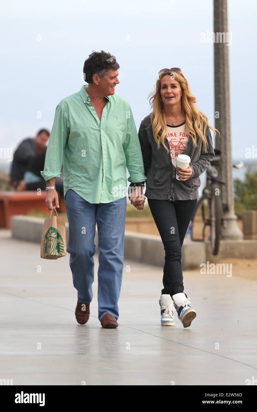 Taylor Armstrong and new boyfriend John Bluher go for a romantic Stock