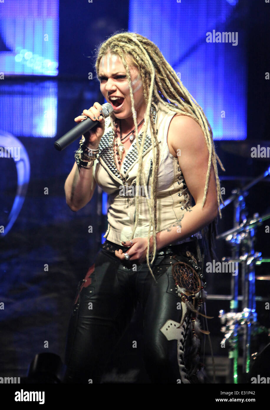 Canadian heavy metal band Kobra and the Lotus performing in Fot Stock