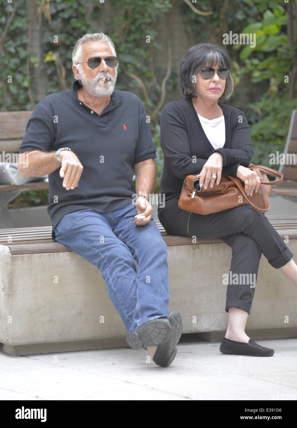 ‘The Most Interesting Man in the World’ Jonathan Goldsmith smokes a