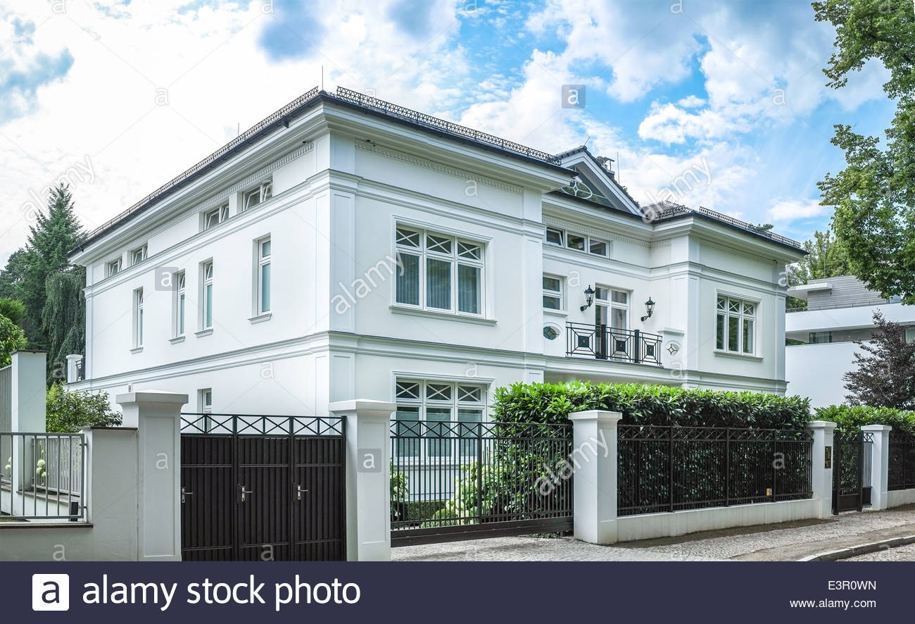 Luxury House in Berlin, Grunewald Stock Photo, Royalty Free Image