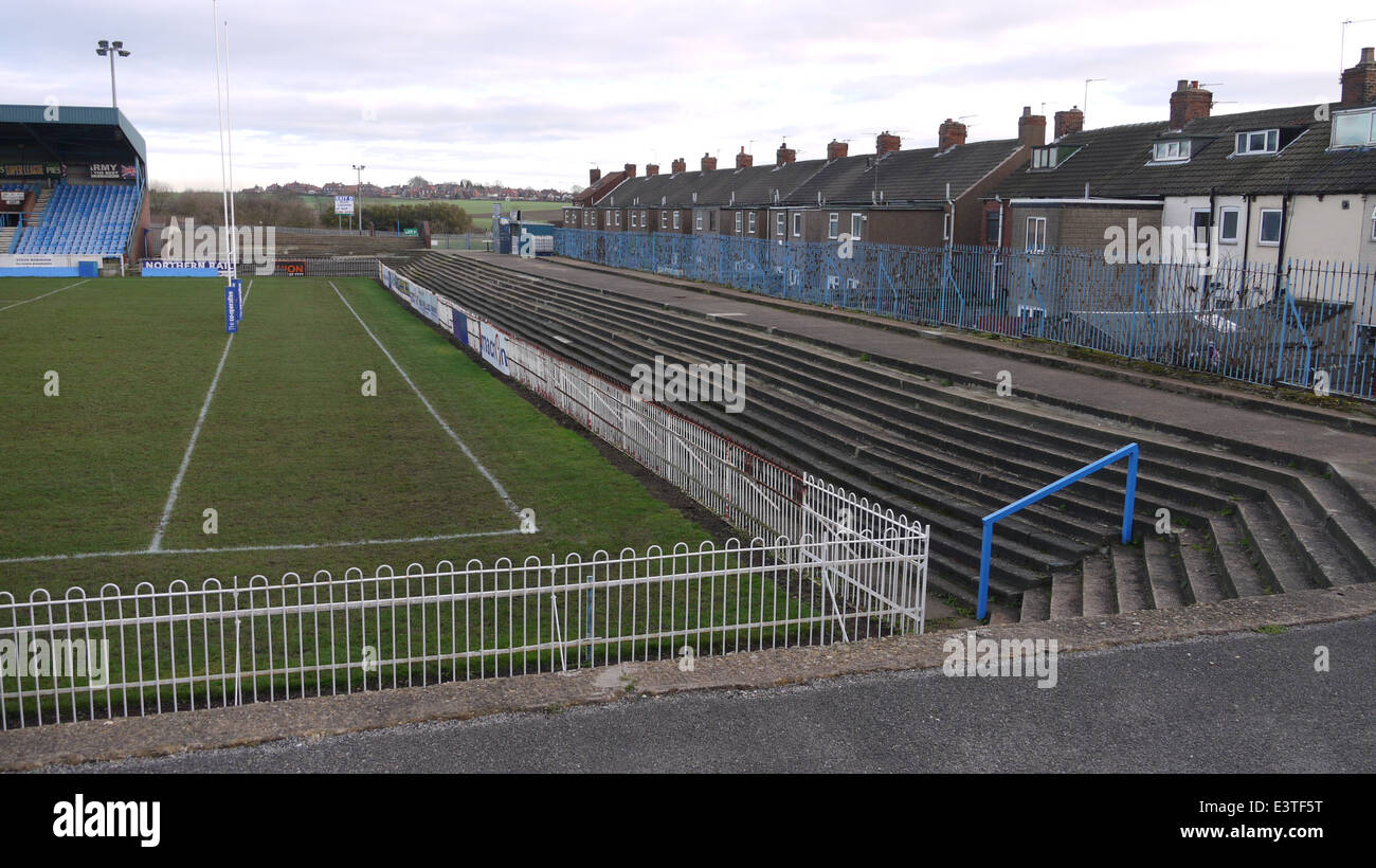 Post Office Road Terracing. Big Fellas Stadium. Featherstone Rovers