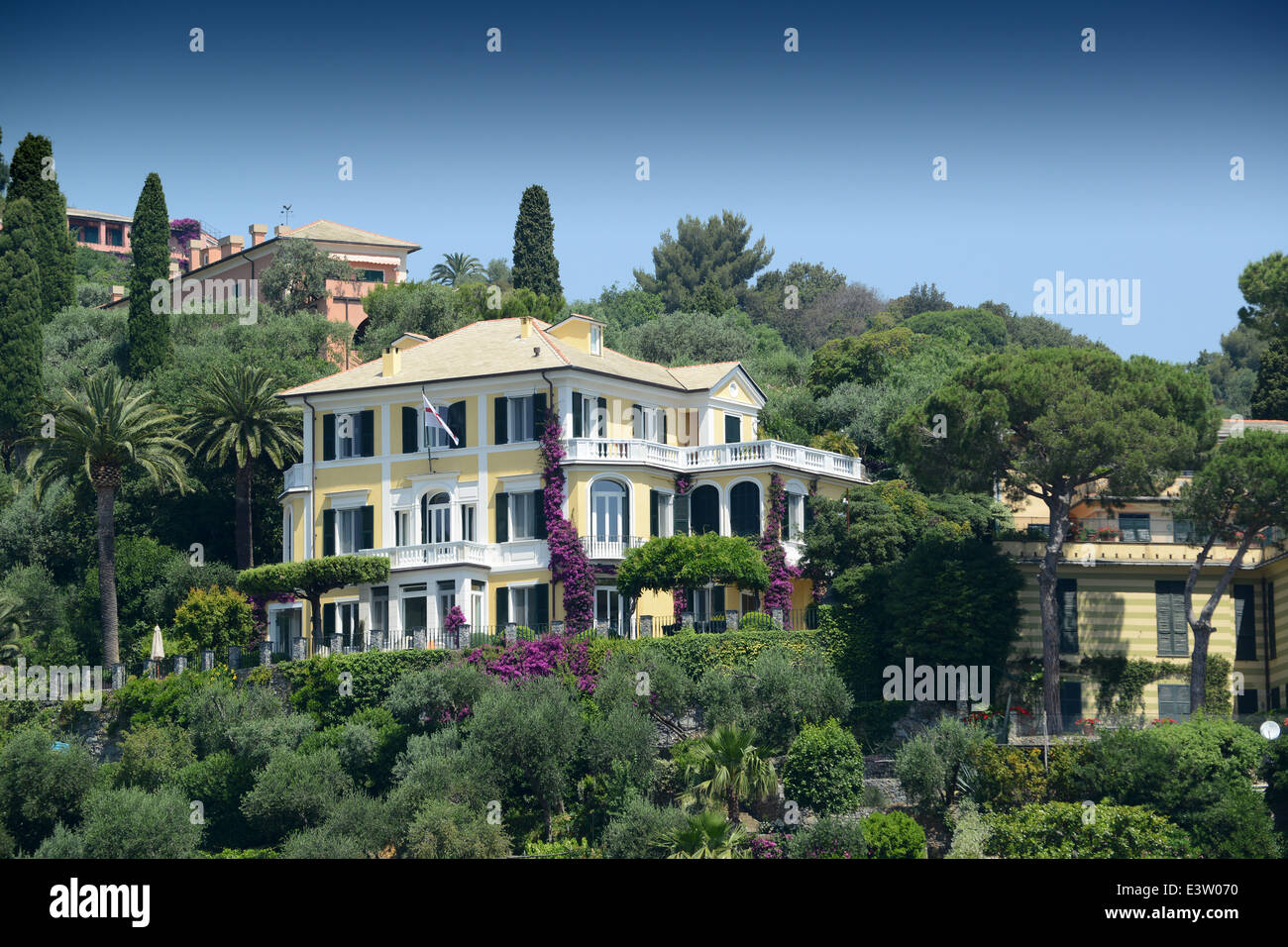 Portofino luxurious villa villas Italy Italian Stock Photo 71234436