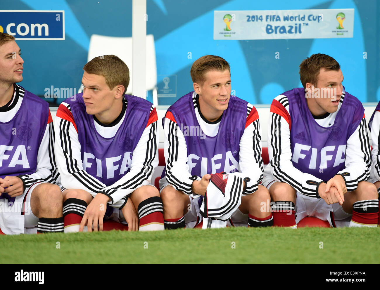Porto Alegre, Brazil. 30th June, 2014. Germany's substitute players