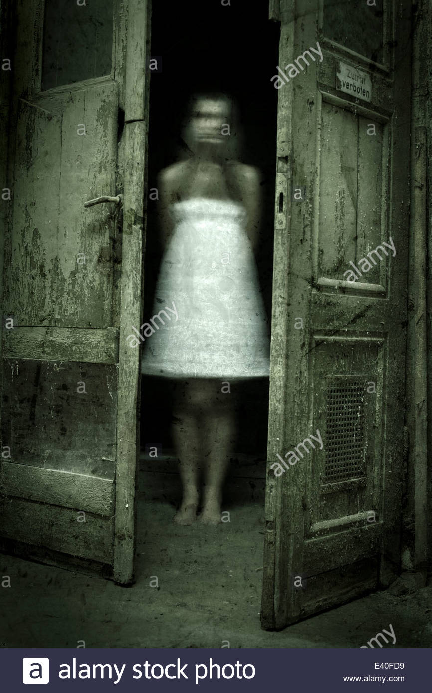 Ghost behind door Stock Photo, Royalty Free Image 71312229 Alamy