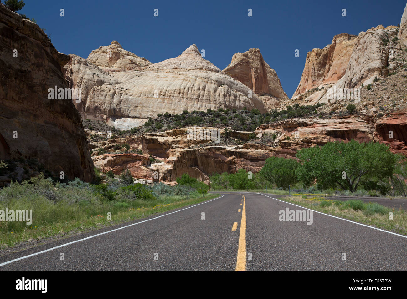 Torrey, Utah Navajo Dome in Capitol Reef National Park Stock Photo, Royalty Free Image