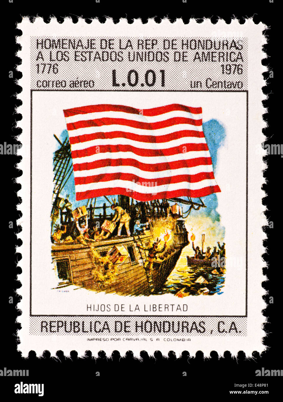 Honduras Postage Stamp High Resolution Stock Photography And Images Alamy