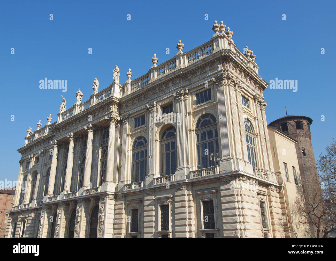 Palazzo Madama Turin Stock Photo Alamy