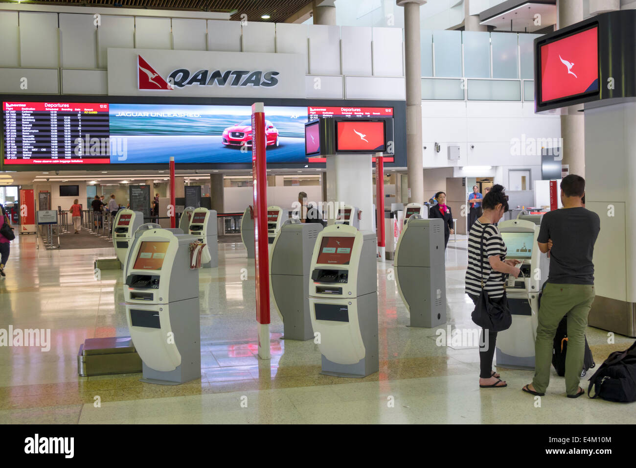 Brisbane Australia Queensland Airport BNE domestic terminal Stock Photo