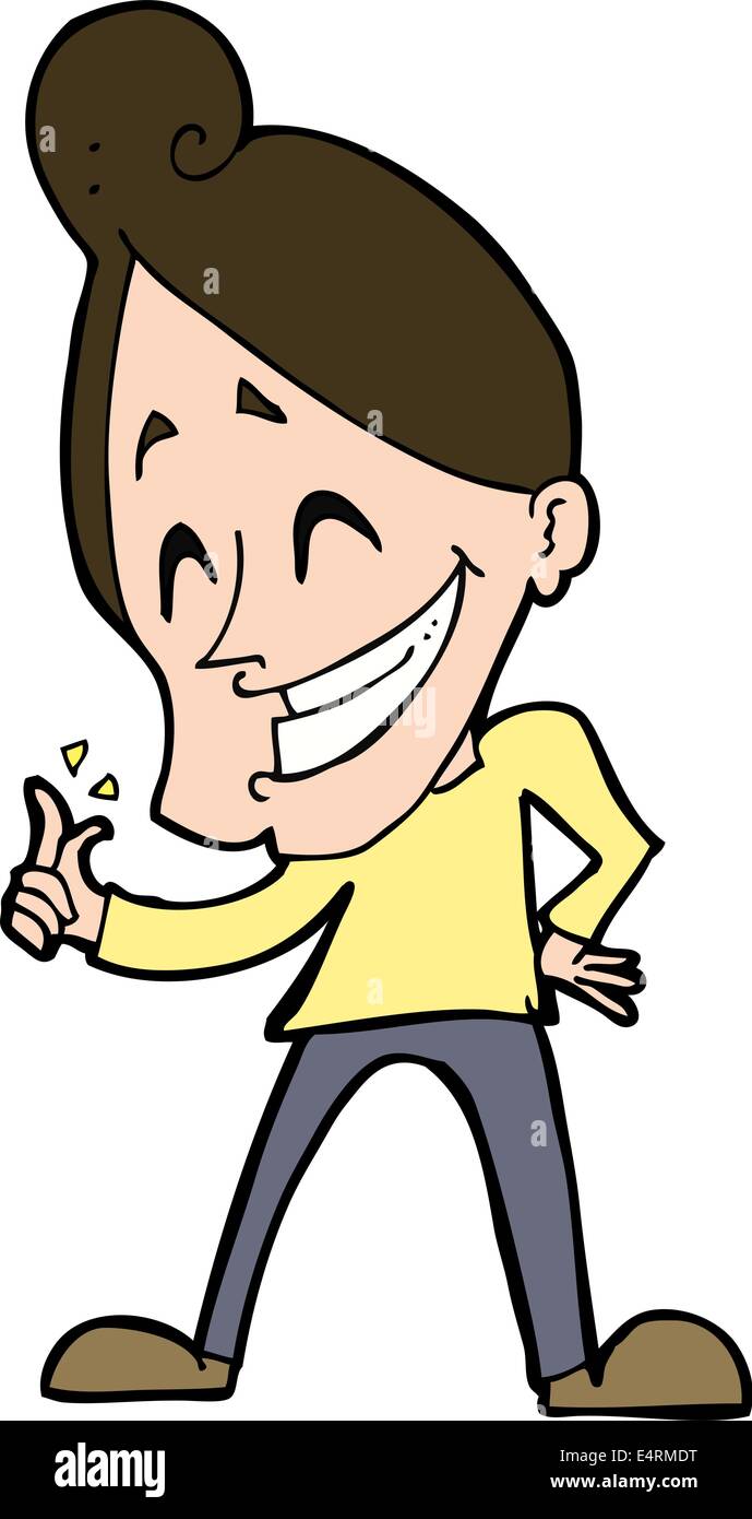 cartoon man snapping fingers Stock Vector Art & Illustration, Vector