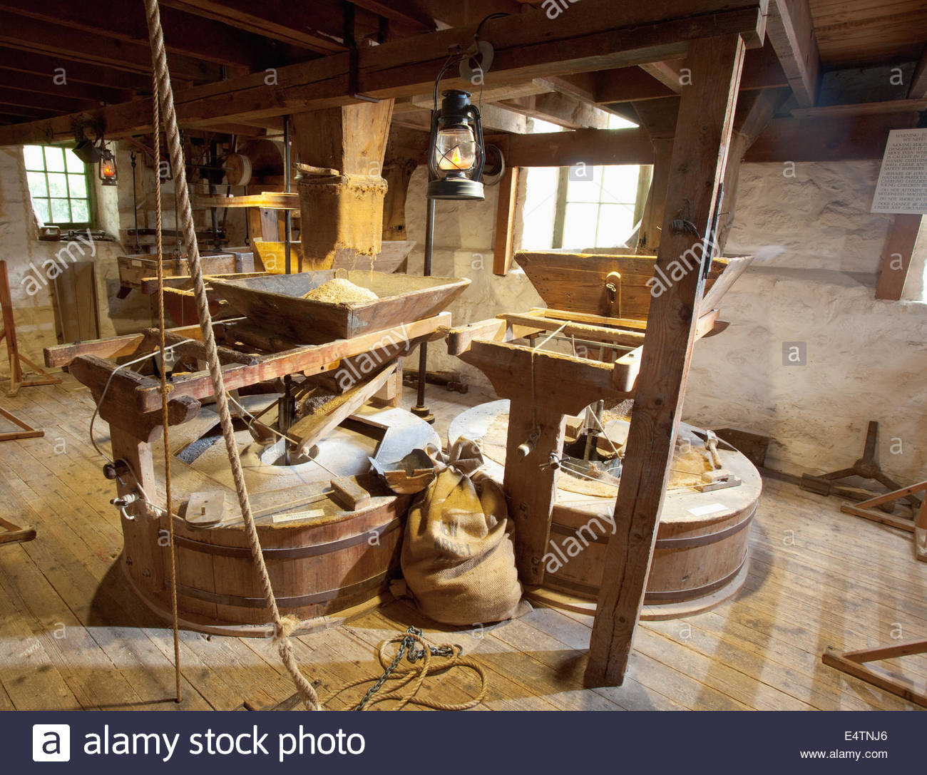New Abbey Corn Mill a fully restored water powered mill operating