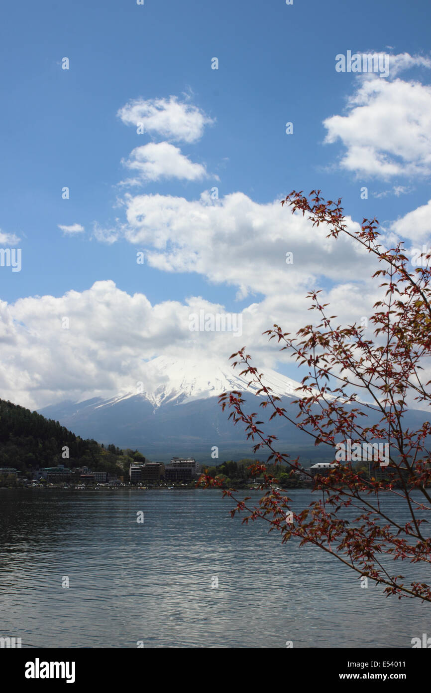 Mt Fuji At Lake Kawaguchi Yamanashi Japan Stock Photo Alamy