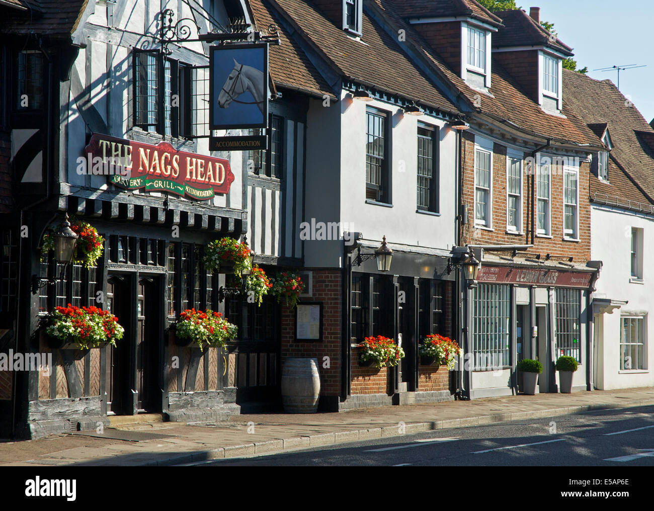The Nags Head pub in the city of Chichester, West Sussex Stock Photo