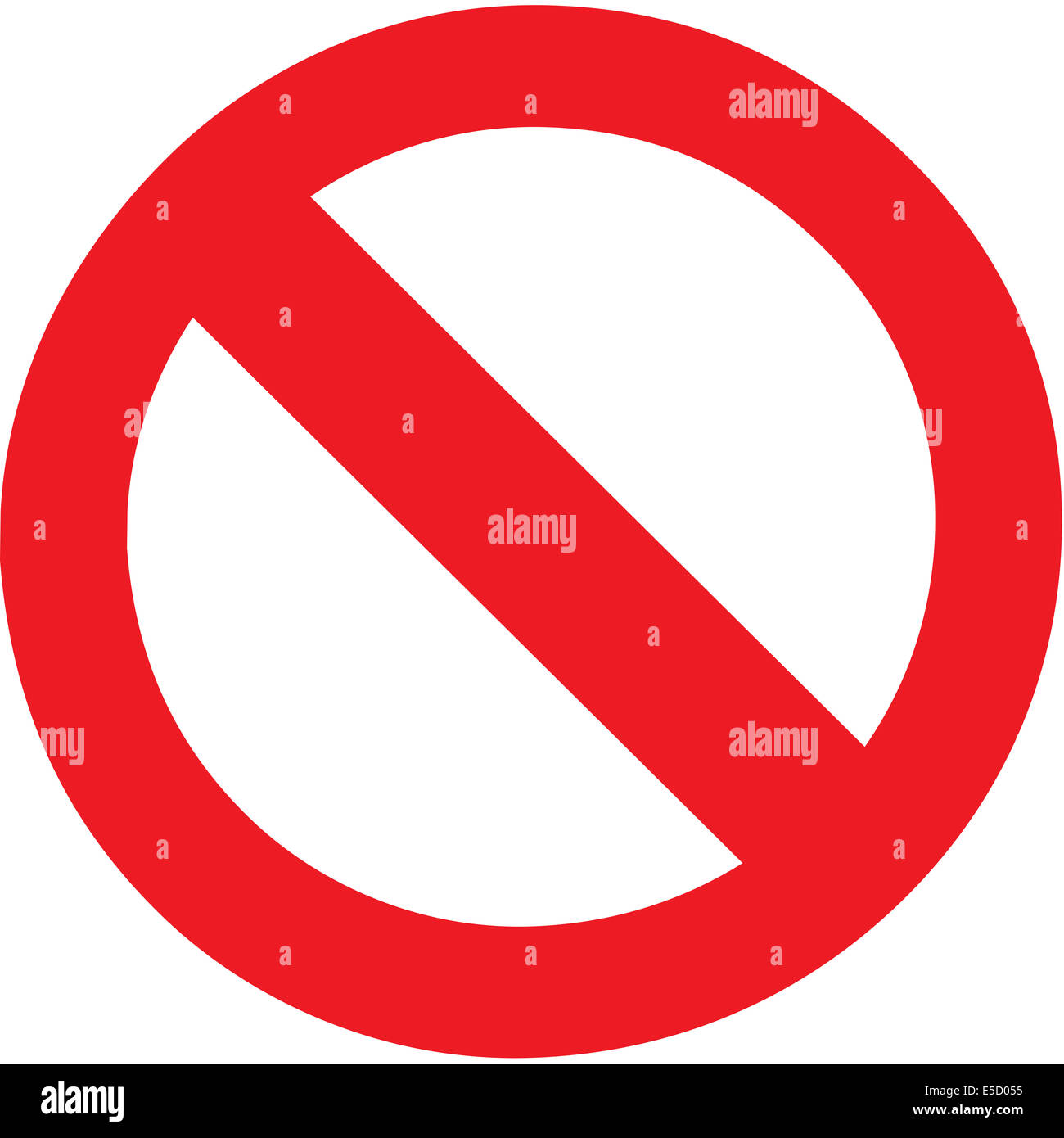 The Stop Sign Symbol Zone for add any forbidden thing in Stock Photo, Royalty Free Image