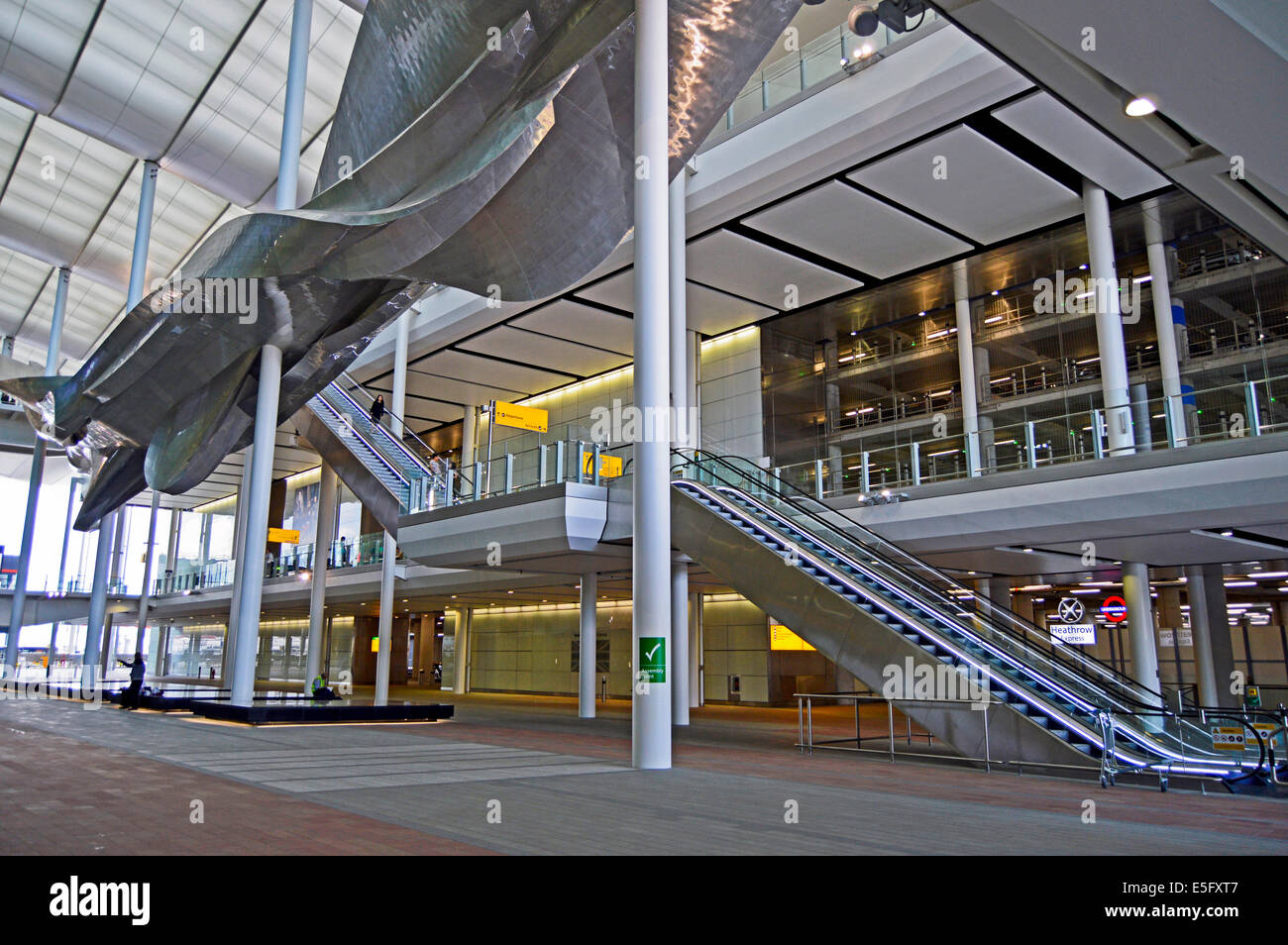 Heathrow Terminal 2 (The Queen's Terminal) showing the Slipstream Stock