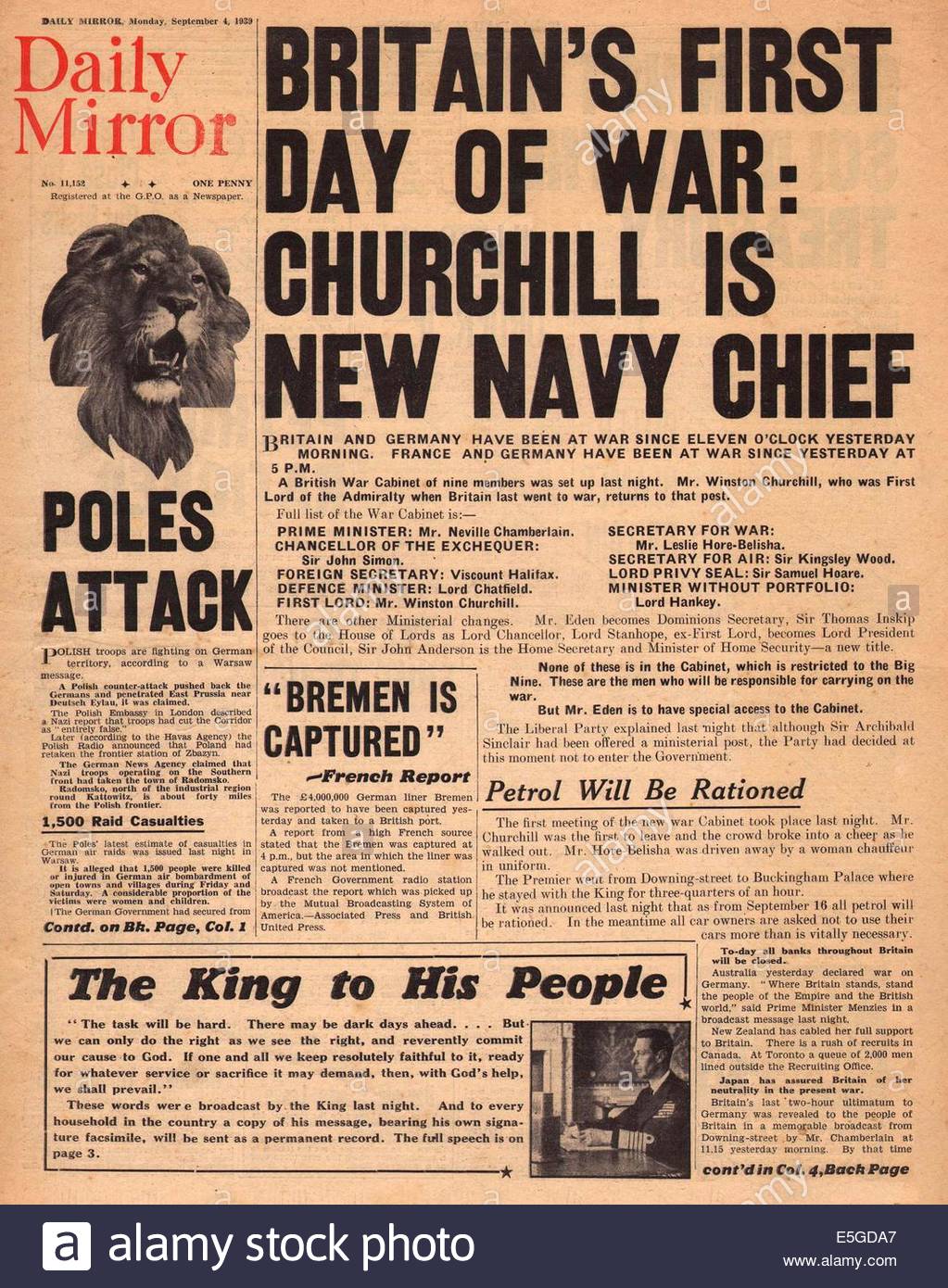 Britain at war with Germany World news The Guardian