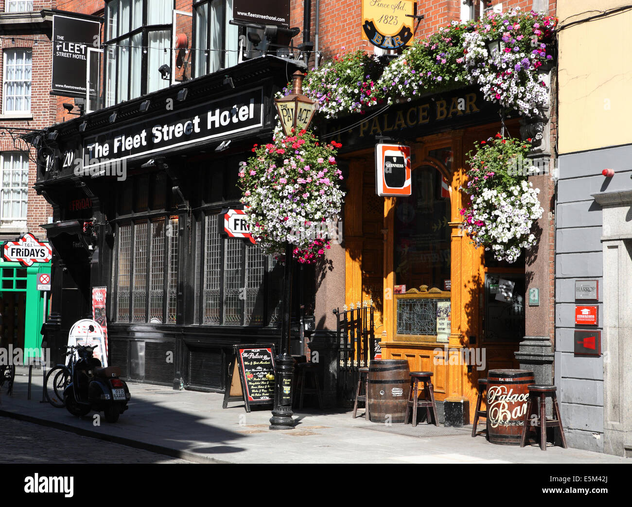 Fleet street hotel Dublin Ireland Stock Photo, Royalty Free Image