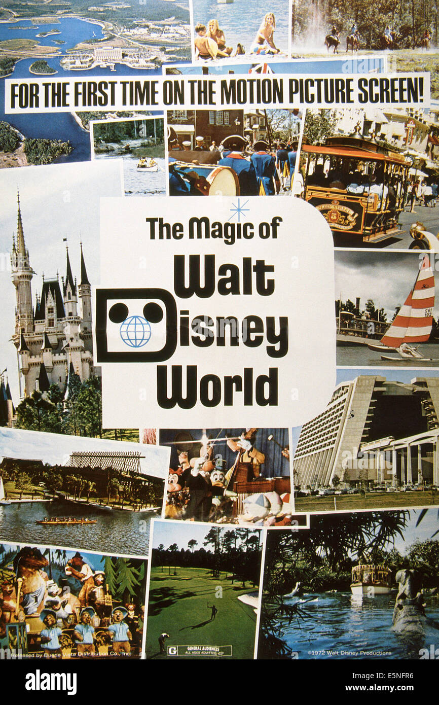 The Magic Of Walt Disney World U S Poster Stock Photo Alamy