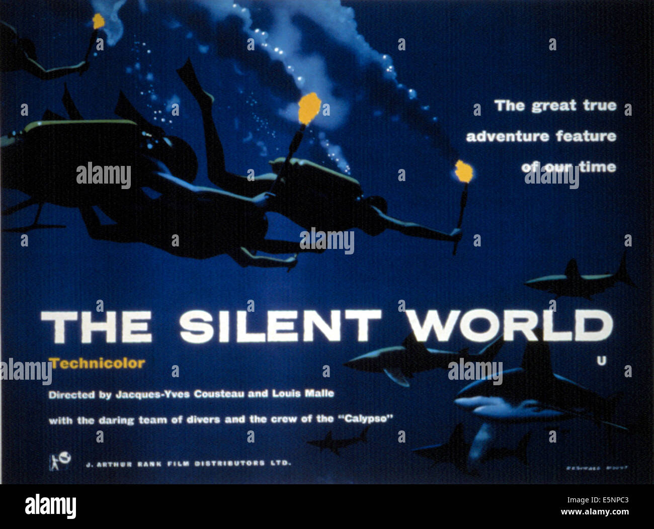 THE SILENT WORLD, (aka LE MONDE DU SILENCE) documentary by Stock Photo