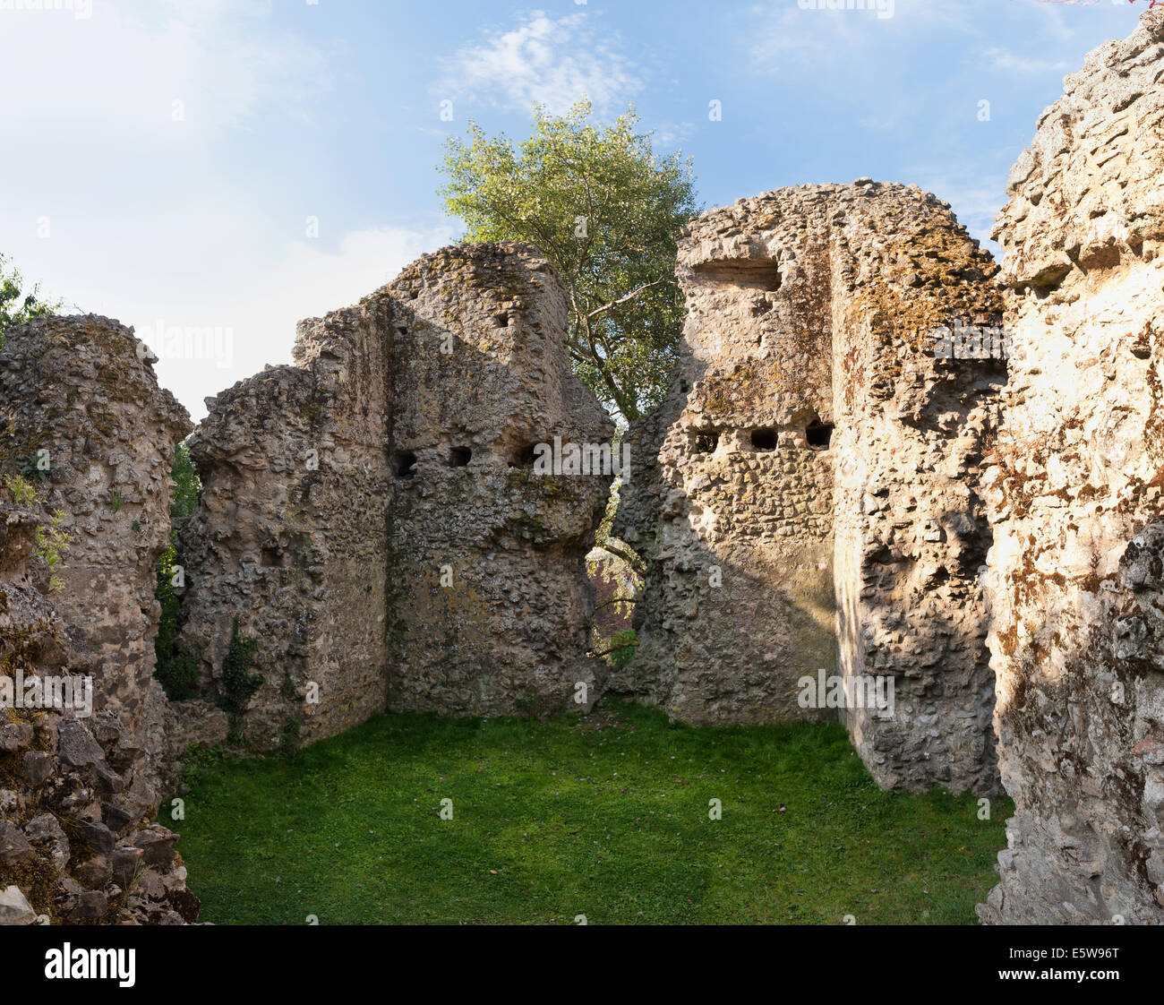 Corner remains of 12th century Norman castle Sutton Valence castle on