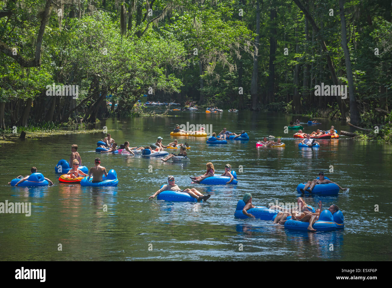Tubing down the Ichetucknee River in North Florida is a great way to
