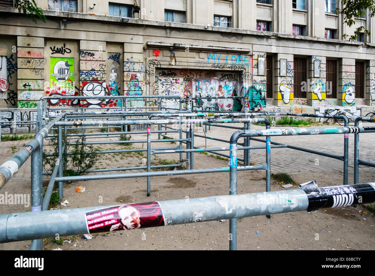 Entrance to infamous Berghain in Berlin Germany Stock Photo