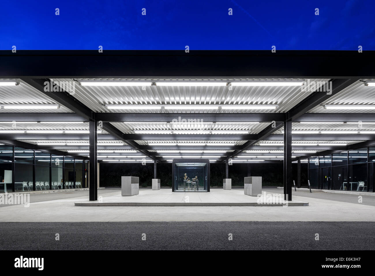 Mies van der Rohe Gas Station, Montreal, Canada. Architect Stock Photo