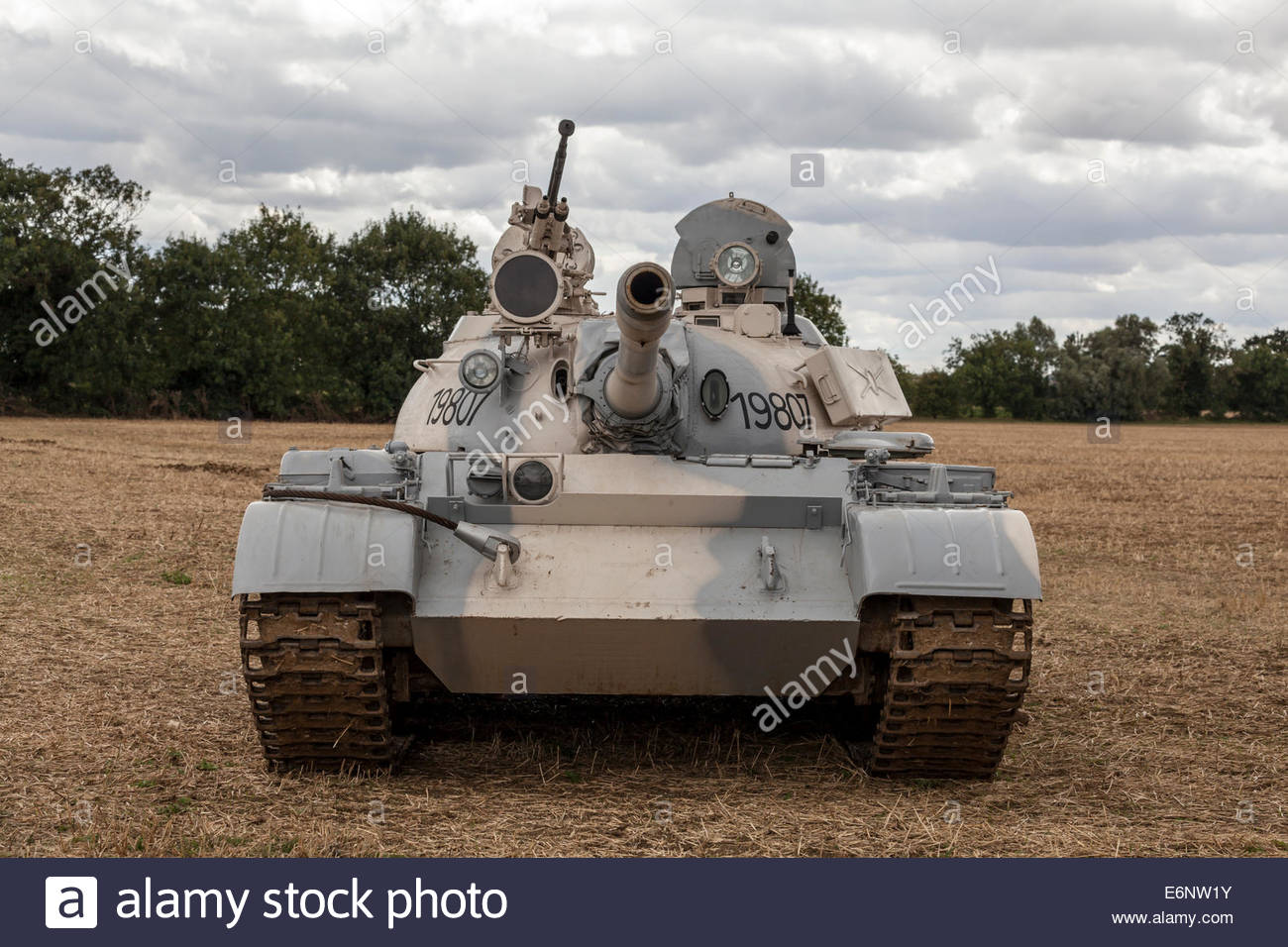 T55 Battle Tank. Ex Slovakian Army Reserve Tank Stock Photo, Royalty ...