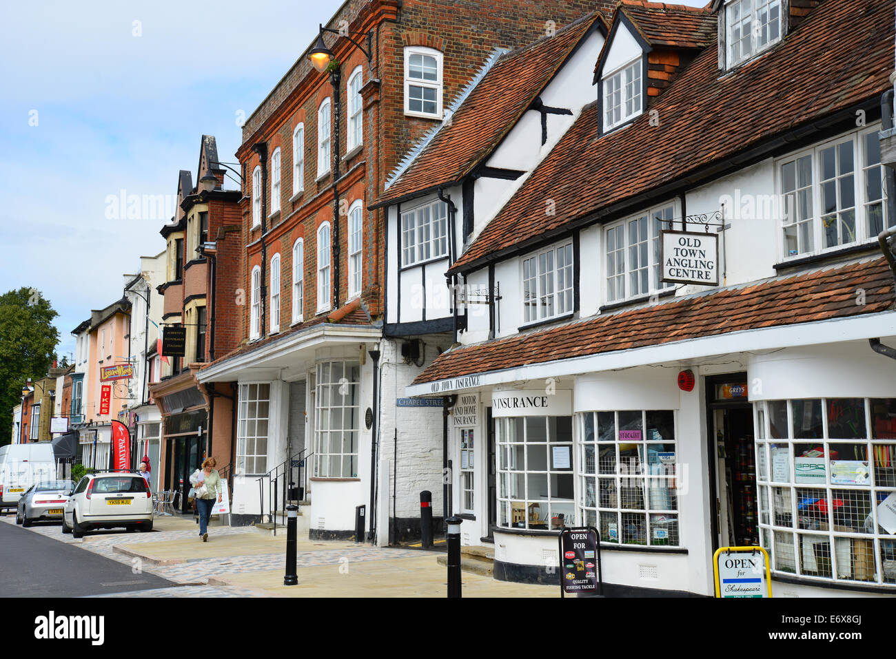 High Street, Old Town, Hemel Hempstead, Hertfordshire, England Stock