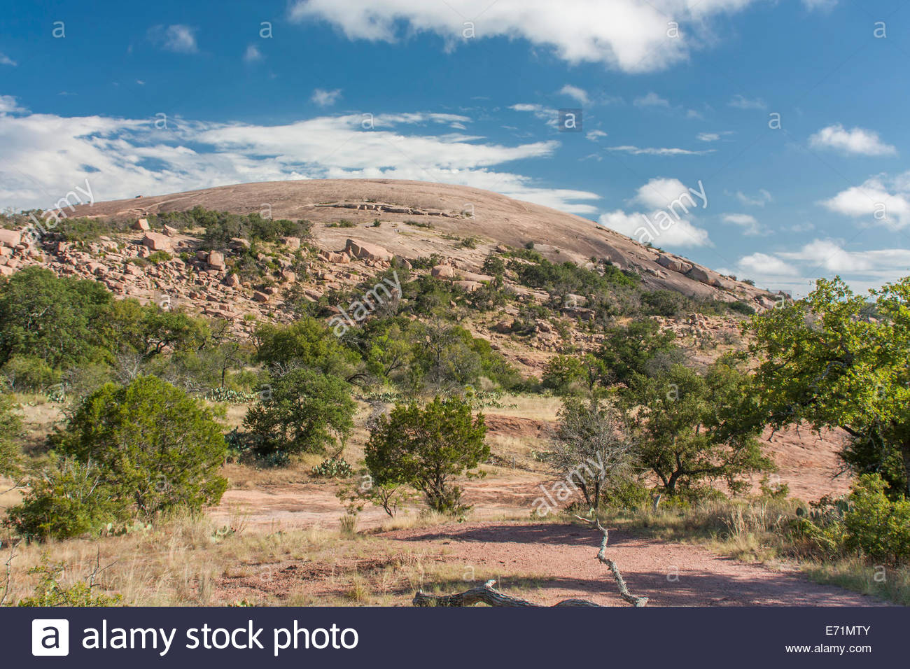 A Landscape image of Enchanted Rock near Fredericksburg, Texas Stock