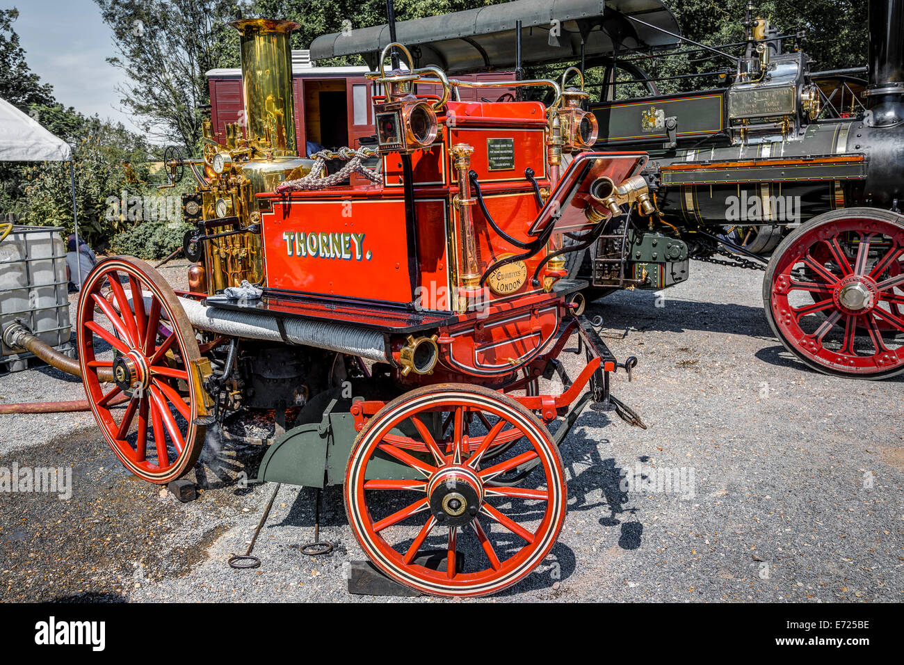 1908 Shand Mason Horse Drawn Steam Fire Engine, Thorney. At the Stock