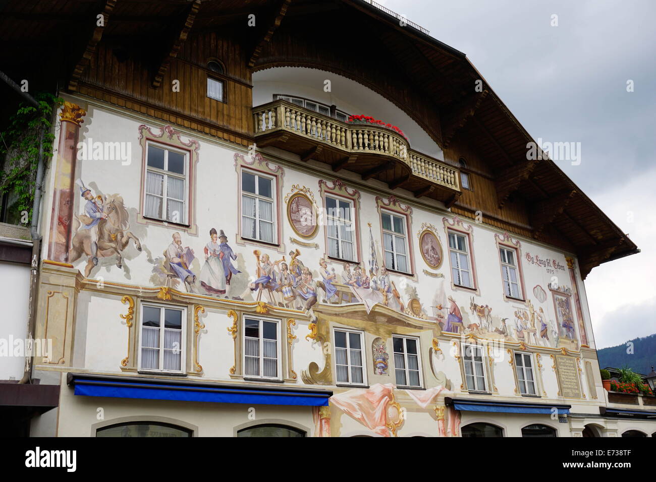 The famous painted houses of Oberammergau, Bavaria, Germany The famous painted houses of Oberammergau, Bavaria, Germany