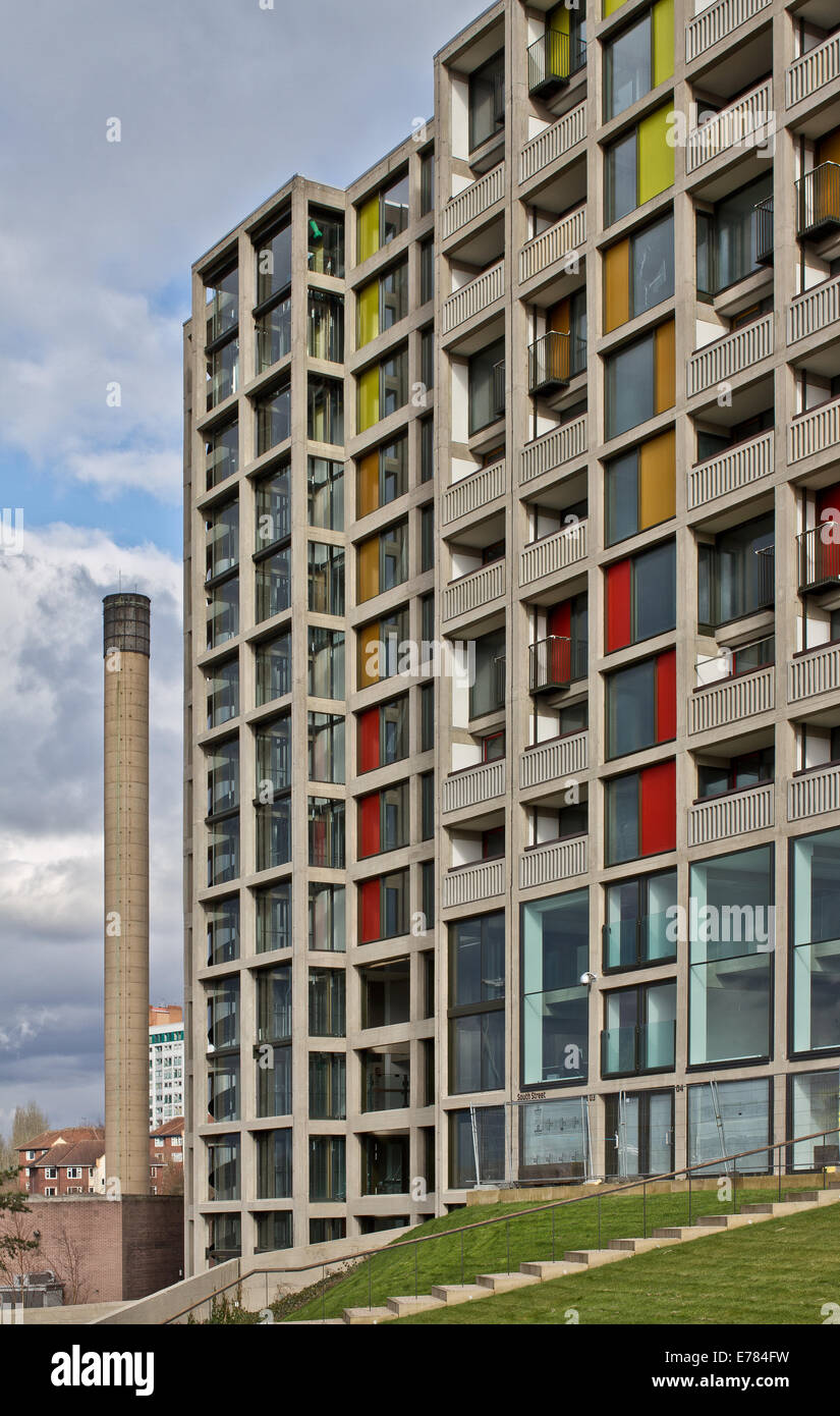 Urban Splash regeneration of Park Hill Flats in Sheffield, South Stock