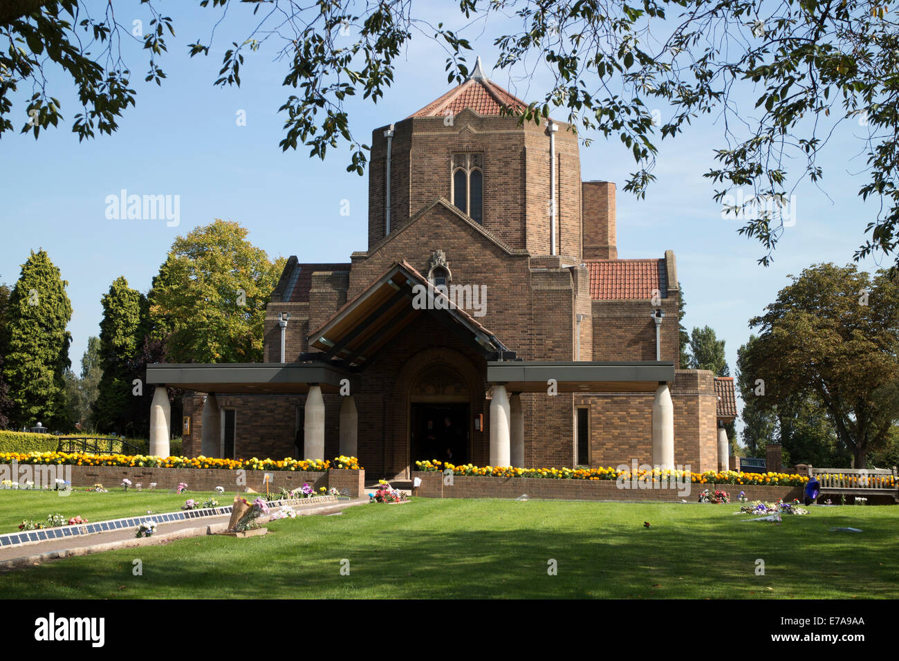The crematorium, Yardley Cemetery, Birmingham, West Midlands Stock