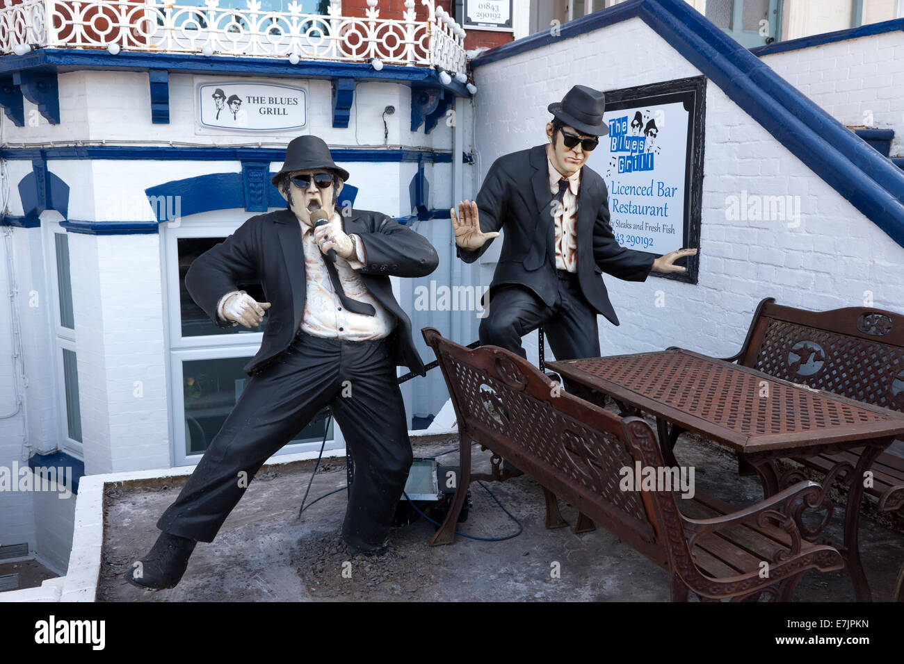 Blues Brothers Tribute at the front of the The Malvern Hotel and The