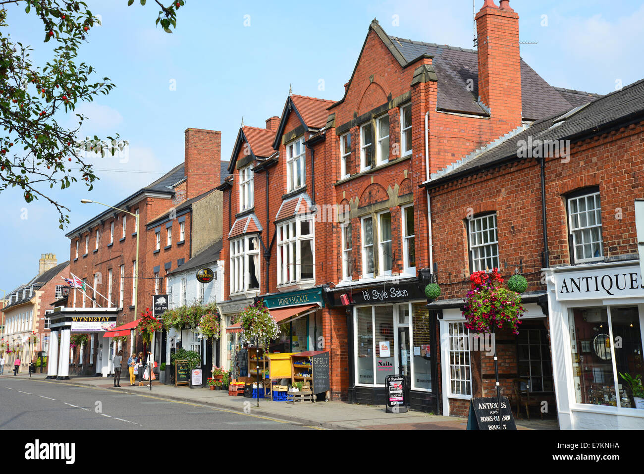 Church Street, Oswestry, Shropshire, England, United Kingdom Stock
