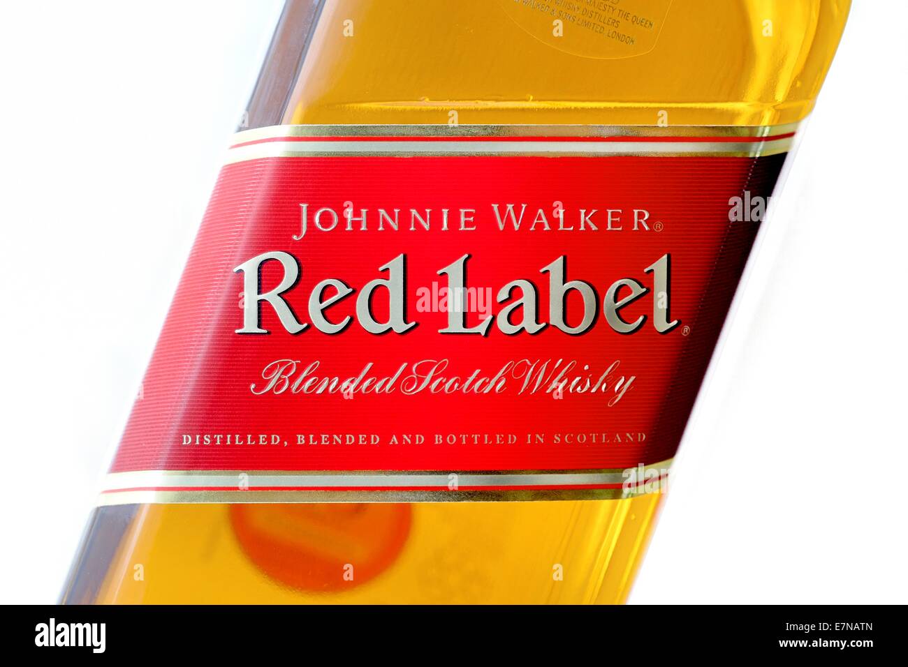 Johnnie walker red label blended scotch whisky Stock Photo