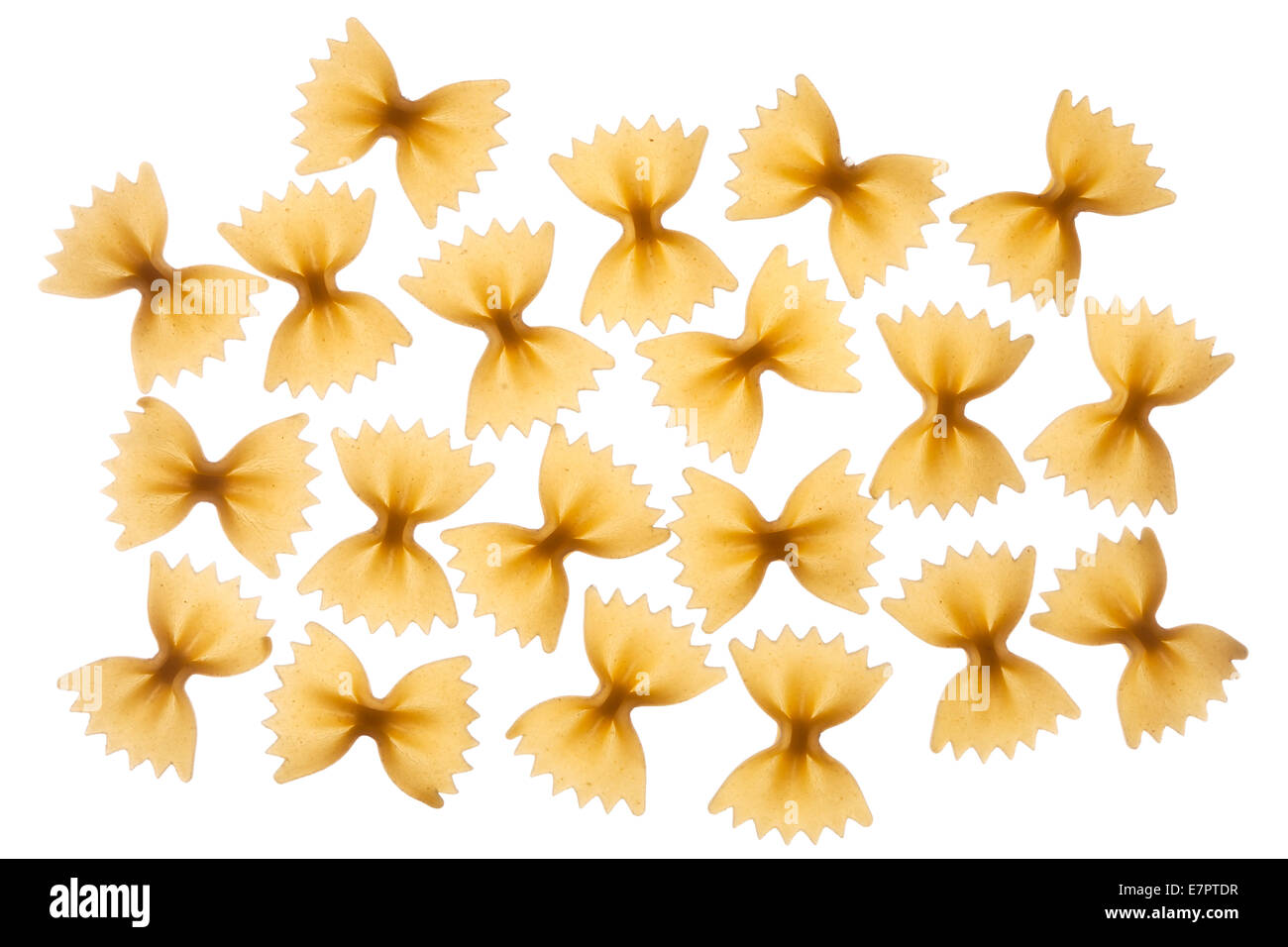 Italian Raw Pasta Farfalle Bow Tie Butterfly Stock Photo Alamy